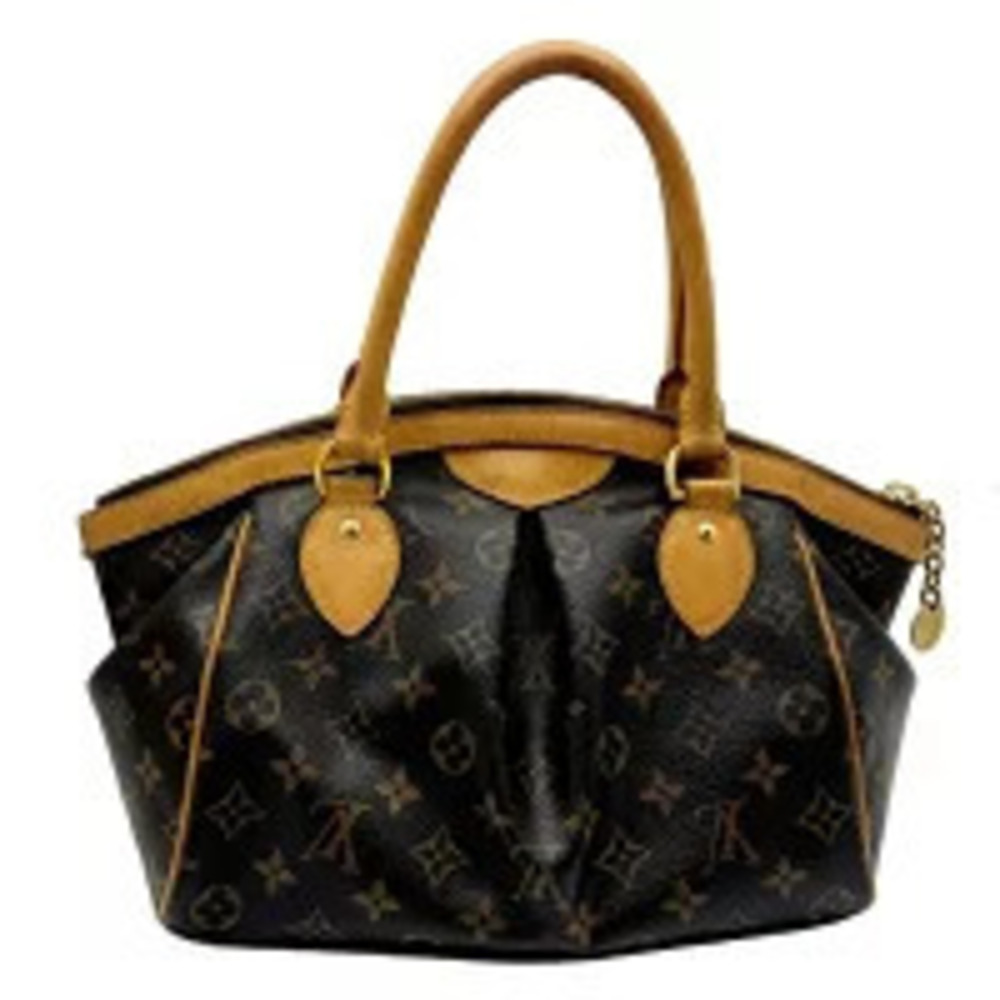 Louis Vuitton Leather Brown Tivoli Handbag Monogram